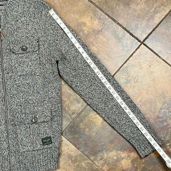 Projek Raw Men’s Full Zip Grey Sweater Large - Picture 5 of 11